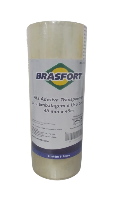 FITA TRANSP. 48 MM X 45 M BRASFORT