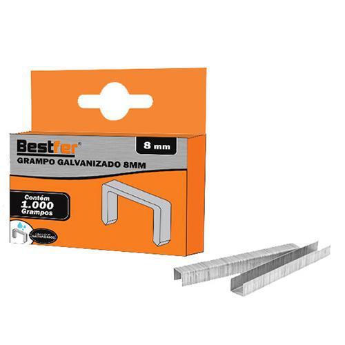 GRAMPO GALVANIZADO 106/8 (1.000UNID) BESTFER