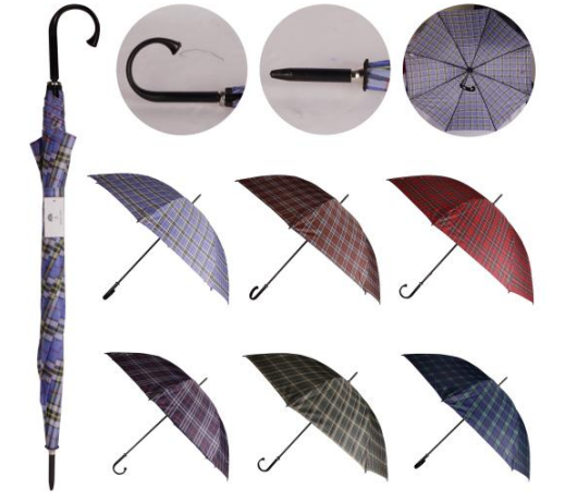 GUARDA CHUVA PORTARIA ESTAMPADO CABO CURVADO ISTOK