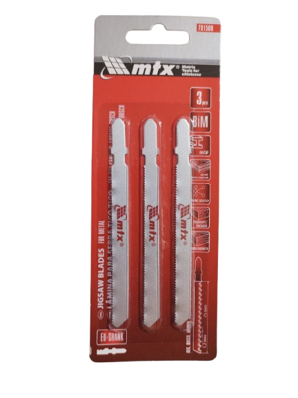 LAMINA DE SERRA TICO TICO (3 PÇS) 75 X 1,2 (REF. 781509) MTX