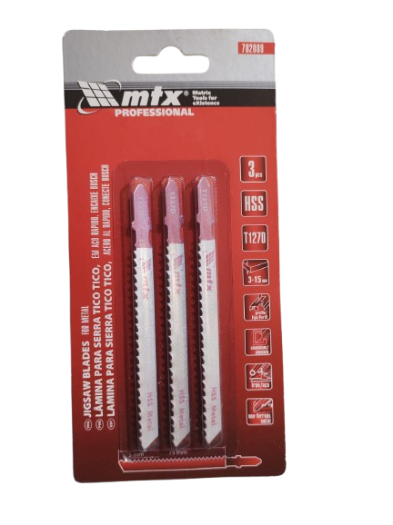 LAMINA DE SERRA TICO TICO (3PÇS) 75 X 3 (REF. 782089) MTX