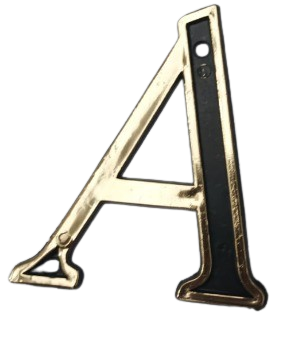 LETRA A COLONIAL EM PLASTICO CANAÃ