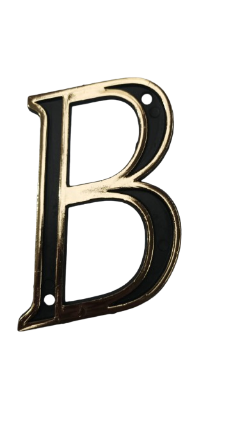 LETRA B COLONIAL EM PLASTICO CANAÃ