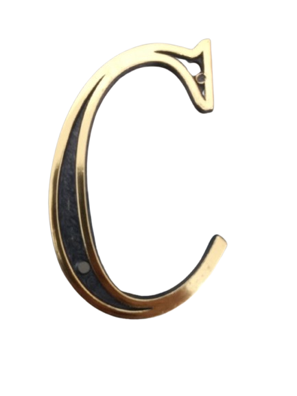 LETRA C COLONIAL EM PLASTICO CANAÃ