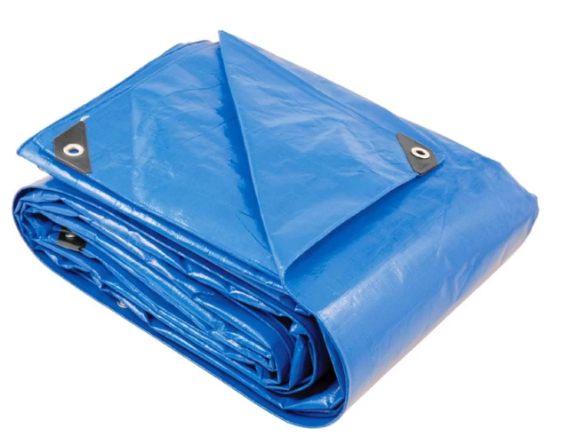 LONA AZUL C/ ILHOES 5 X 4M 100 MICRAS BRASFORT