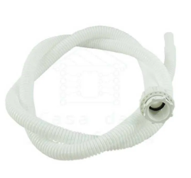 MANGUEIRA ENTRADA TANQUINHO CORRUGADA 1/2  - 1,20 MT BRANCA GLOBAL