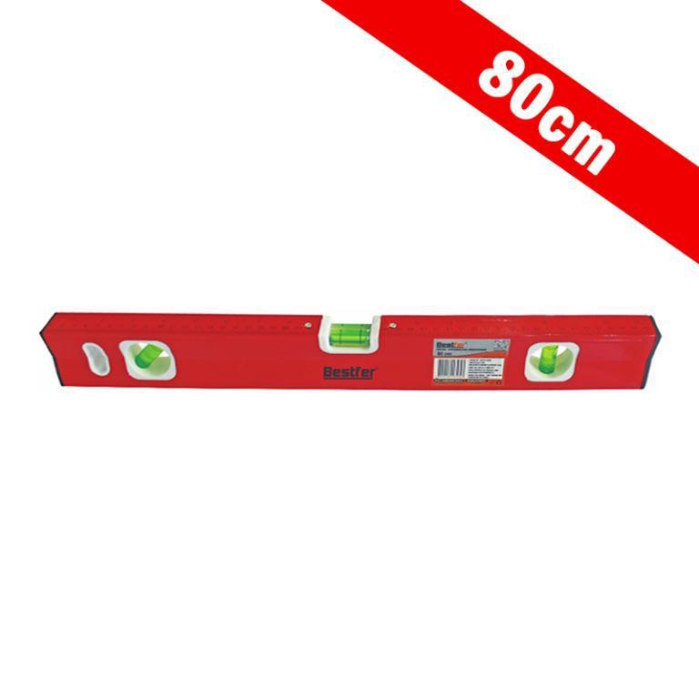NIVEL ALUMINIO VERMELHO 80CM IMANTADO BESTFER