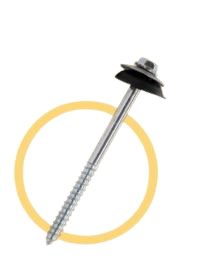 PARAFUSO P/ TELHEIRO.  5 16 X 110 ZINCADO OUROFIX