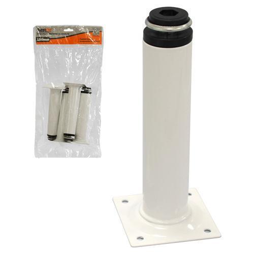 PES PARA MOVEIS BRANCO REDONDO 15CM (04 PCS) BESTFER