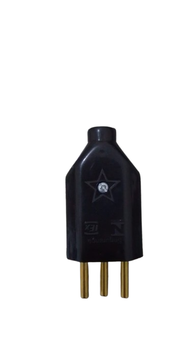 PINO MACHO 3 POLOS 10A LATONADO PRETO CANAA