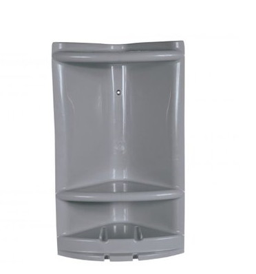 PORTA SHAMPOO CINZA (REF. 36108) GLOBAL