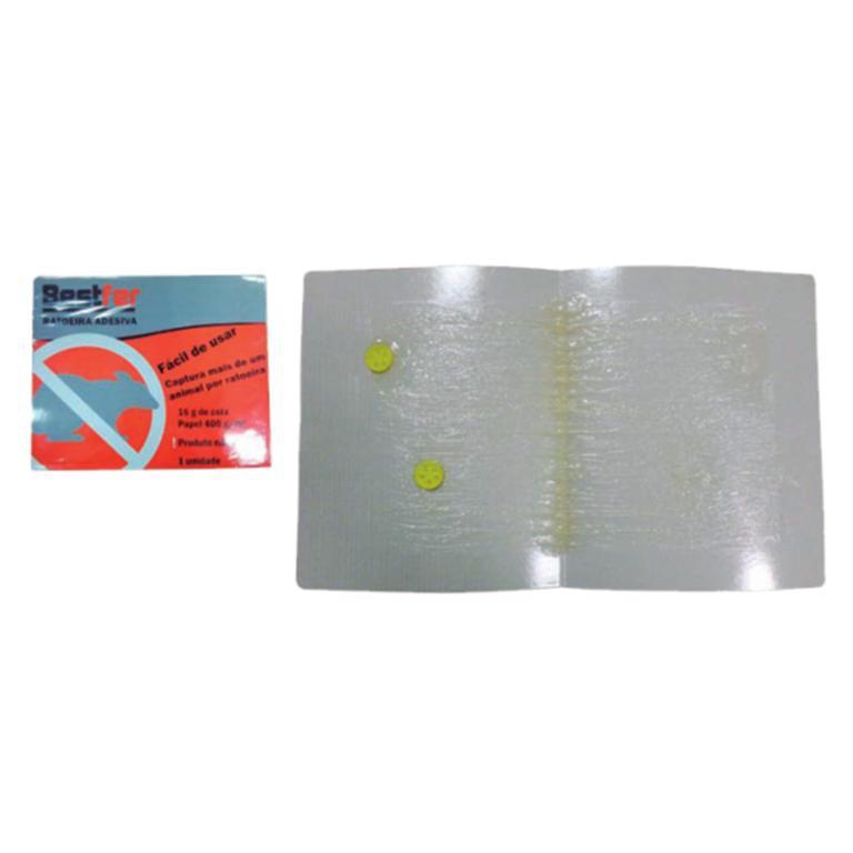 RATOEIRA ADESIVA C/AROMA DE AMENDOIM 22,8X37,6CM BESTFER