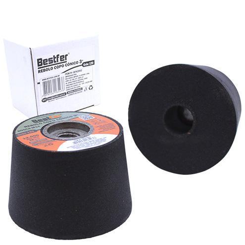 REBOLO COPO CONICO 3POL M14 - GRAO 120 BESTFER
