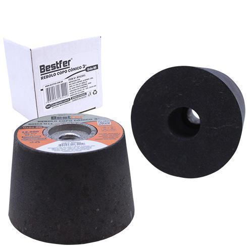 REBOLO COPO CONICO 3POL M14 - GRAO 80 BESTFER