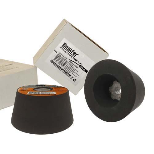 REBOLO COPO CONICO 4'''' M14 - GRAO 80'' BESTFER