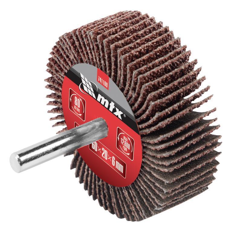 RODA DE LIXA C/ HASTE P 80 (60X20X6MM) (REF. 741149) MTX