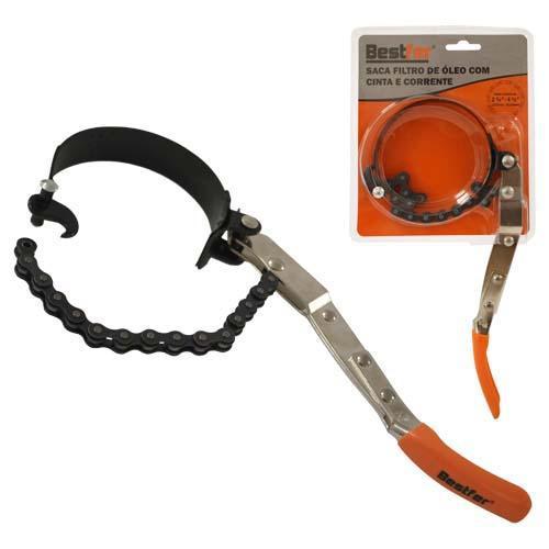 SACA FILTRO DE OLEO C/CINTA E CORRENTE 69,9MM ATE 114,3MM BESTFER
