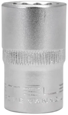 SOQUETE ESTRIADO 14MM AÇO CRV 1/2 POL. STELS