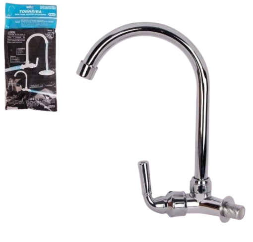 TORNEIRA CROMADA PRO P/ COZINHA DE PAREDE (ABS) STARTOOLS