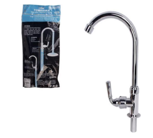 TORNEIRA INOX PVC CROMADO PRO P/ COZINHA DE MESA (ABS) STARTOOLS