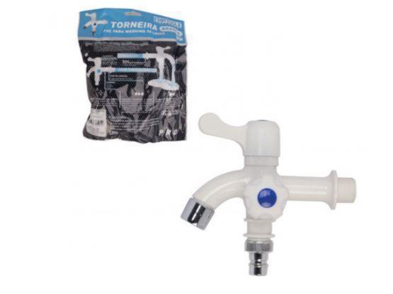 TORNEIRA P/ MAQUINA DE LAVAR 1/2'' PVC BRANCA STARTOOLS