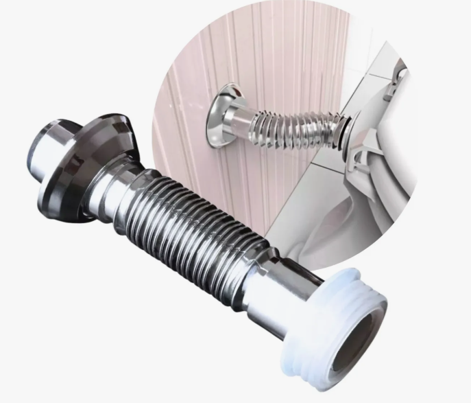 TUBO DE LIGAÇÃO SANF. CROMADO C/ ESPUDE  GLOBAL