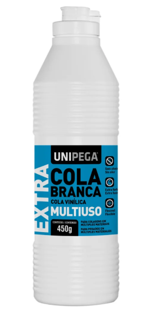 COLA EXTRA MULTIUSO BC FRASCO 450G PVA COLA UNIPEGA