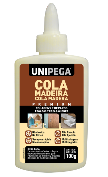 COLA MADEIRA FRASCO 100G UNIPEGA