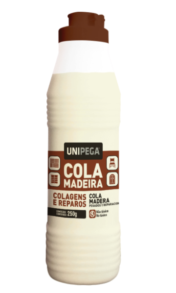 COLA MADEIRA FRASCO 250G UNIPEGA