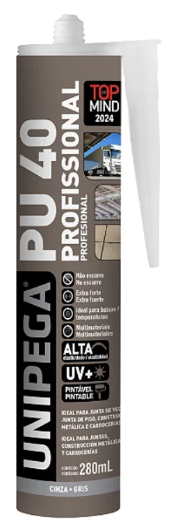 PU40 CINZA CARTUCHO 400G UNIPEGA