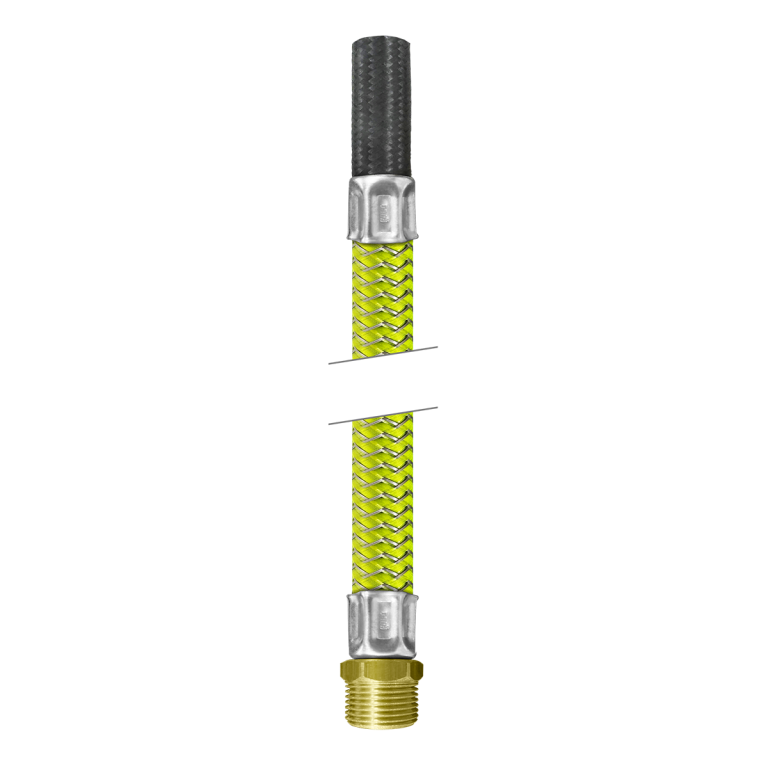 LIGACAO FLEXIVEL GAS 1/2''(M) X 3/8'' - 1,0M ROCO