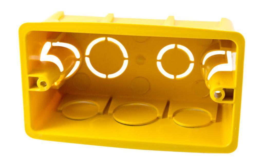 CAIXA DE LUZ 4X2 AMARELA BRASIPLA