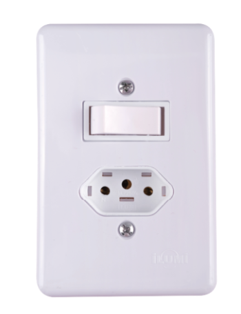 CJ INTER PARALELO 6A C/ TOMADA 2P+T 10A 250V~ STYLUS