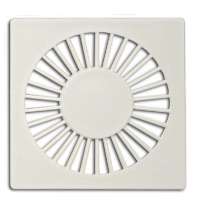 GRELHA PLASTICA GRAP QUADRADA BRANCA 10X10 4502