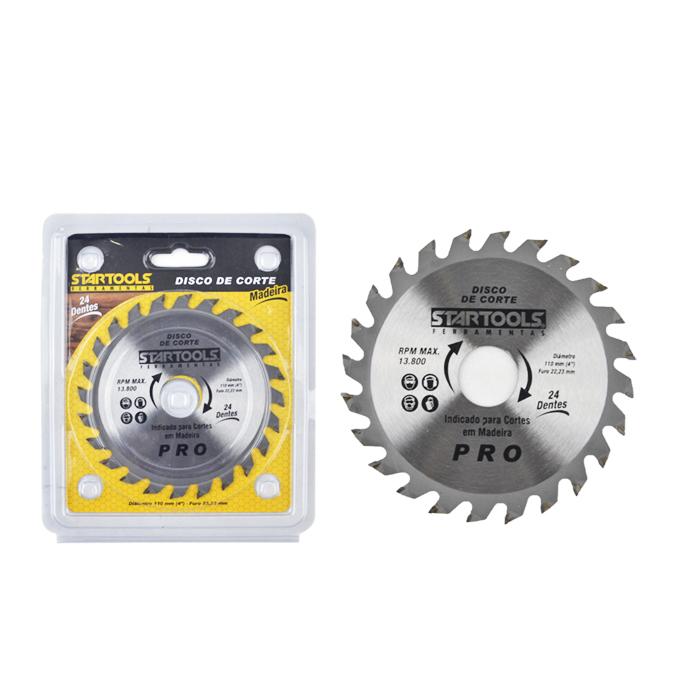 DISCO DE CORTE MADEIRA 110 X 22.23 X 20 MM STARTOOLS