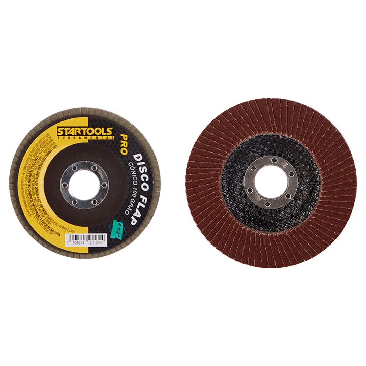 DISCO FLAP CÔNICO 4 1/2’’ 100 GRÃO STARTOOLS