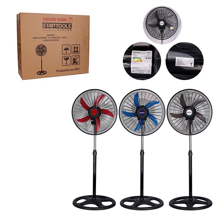 VENTILADOR 127V PEDESTAL PREMIUM 60W STARTOOLS