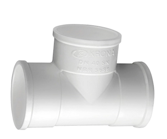 KRONA ESGOTO TEE  40MM X 40MM