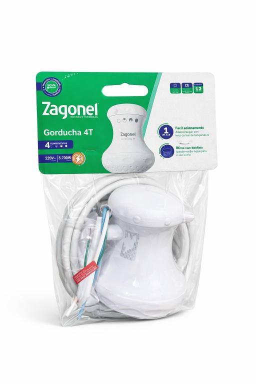 DUCHA ZAGONEL GORDUCHA 4T 220V 5700W
