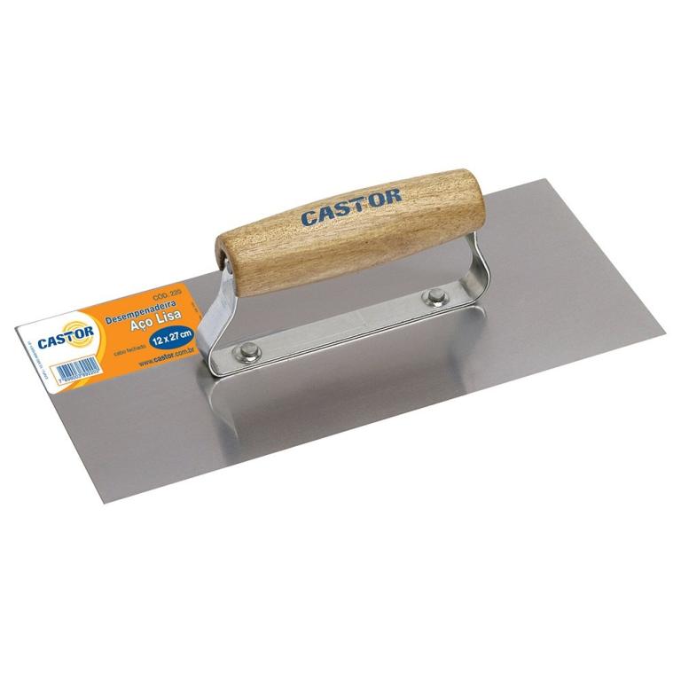 DESEMPENADEIRA ACO ZINCADO GALO LISA CABO FECHADO 12X40CM