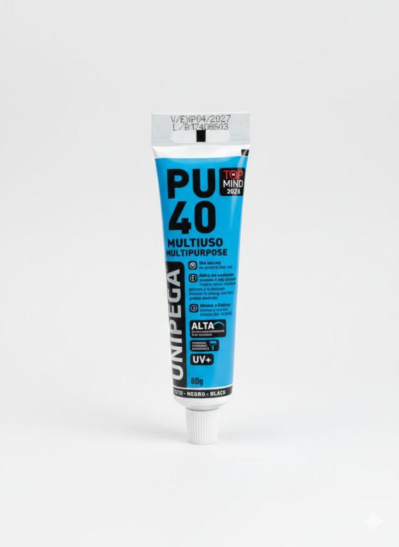 PU40 MULTIUSO PRETO BISNAGA 80G UNIPEGA