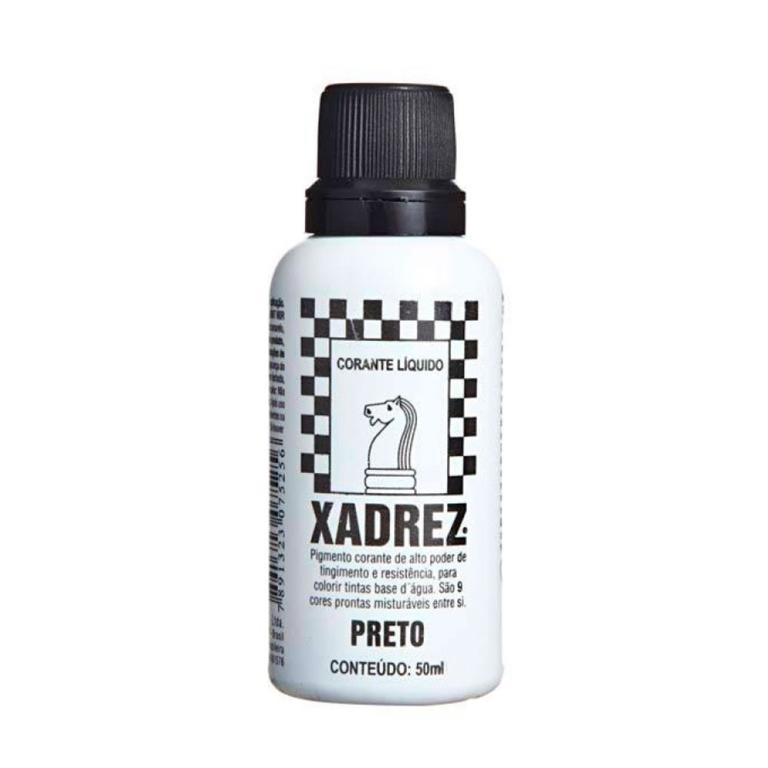 CORANTE XADREZ PRETO 50ML P/TINTA