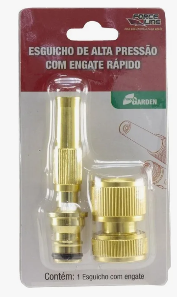 ESGUICHO DE ALTA PRESSAO + ENGATE RAPIDO FORCELINE