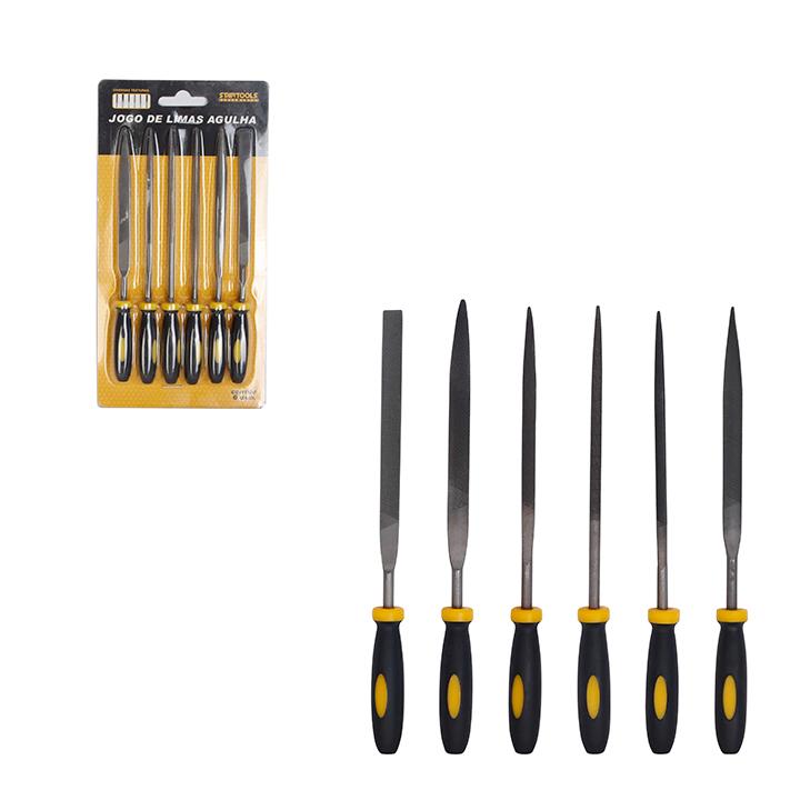 JOGO DE LIMA AGULHA (4X160MM) VARIOS FORMATOS C/6 PCS STARTOOLS