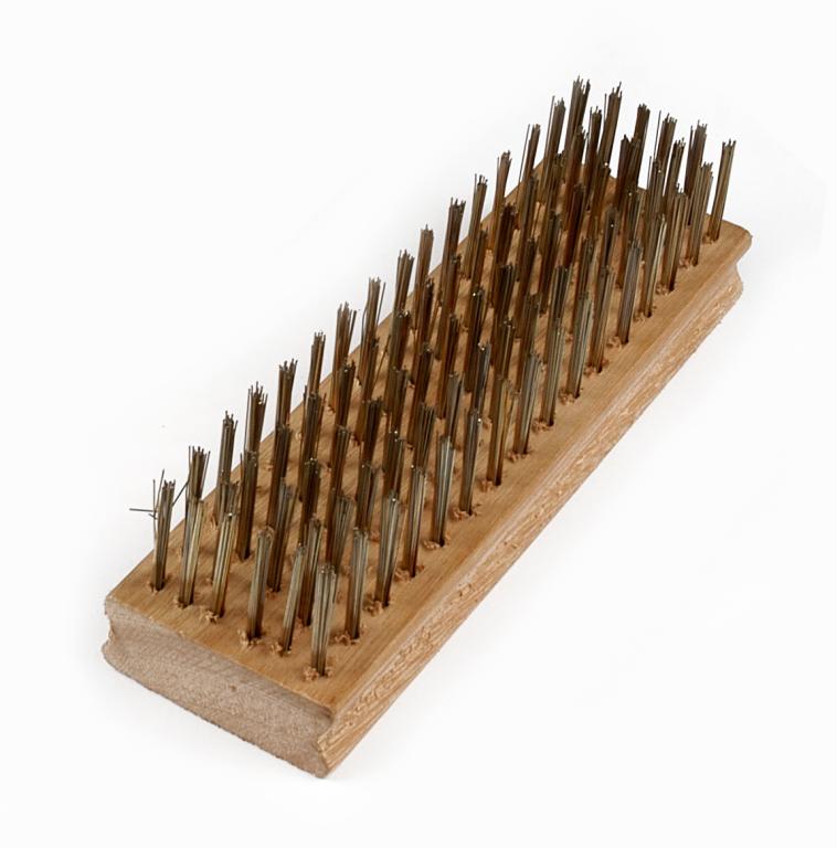 ESCOVA DE ACO MADEIRA SEM CABO MAX