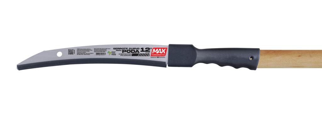SERROTE PODA CURVO CABO PLASTICO 12'' C/CB 1,4M MAX
