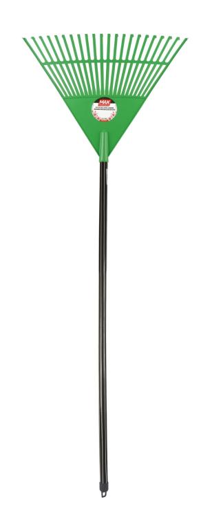 VASSOURA PLASTICA 22 DTS VERDE COM CABO DE MADEIRA 1,2 M MAX