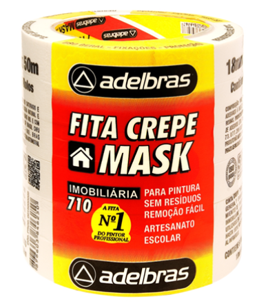 FITA CREPE 710 24MM X 50M ADELBRAS