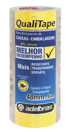 FITA QUALITAPE TRANSP. 48MM X 45M TORRE ADELBRAS