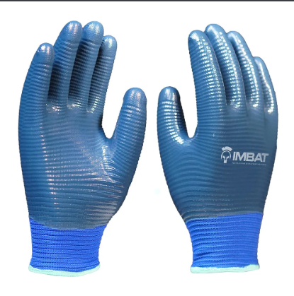 LUVA DE POLIESTER COM BANHO ONDULADO (TAM M) IMBAT